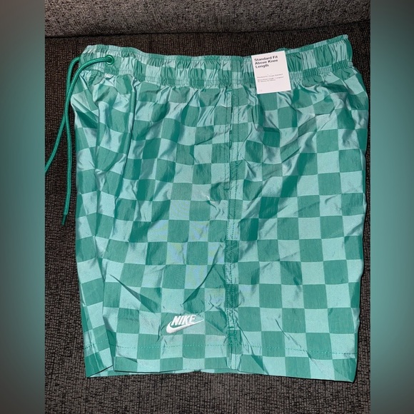 Nike Other - Nike Men’s Green Checkered Shorts